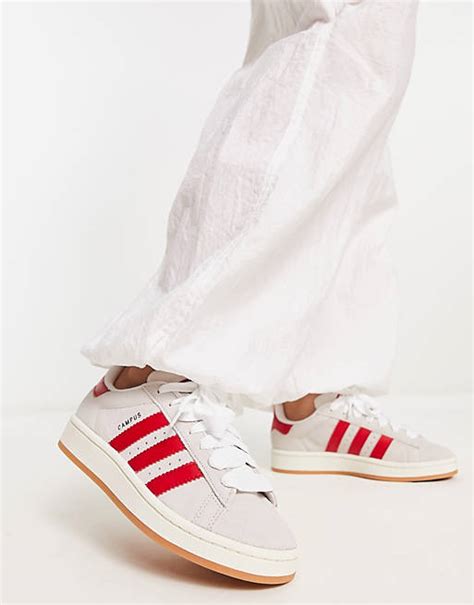 adidas campus wit met rood|adidas campus 00s dames.